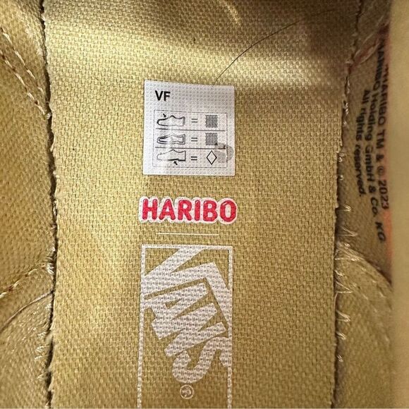 Vans x Haribo Kids Sneaker Size 3 Red Classic Slip-On Shoes Embossed Gummy Bear - Picture 10 of 10